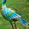 Glitzhome® 32" Metal Standing Peacock Garden Statue with Stakes